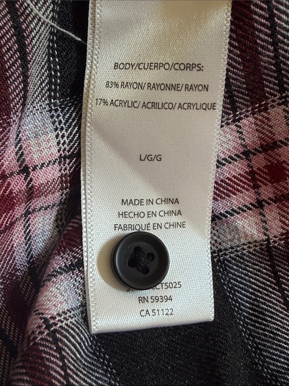 beachlunchlounge Flannel Shirt MSRP $58 PTP 21” NWOT - Picture 5 of 7
